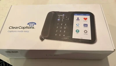 Clear Captions Telephone BRAND NEW Hearing Impaired Amplified Captioning Phone - Image 1 of 4