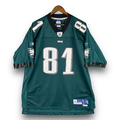 Philadelphia Eagles Terrell Owens Reebok Green White Mens Size XL Cover
