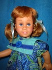 Mattel 1963 CHATTY CATHY Doll #5 ~Blonde Pigtails ~NEW Paisley Dress Set/Shoes+