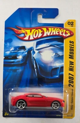 2007 Hot Wheels New Models Chevy Camaro Concept Red OH5 spoke wheels - Image 1 of 4