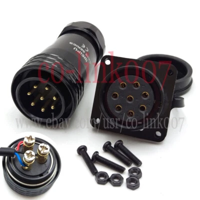 WEIPU SA28 8Pin Waterproof IP67 Connector Plug Socket,Aviation Plug Socket 25A - Image 1 of 4