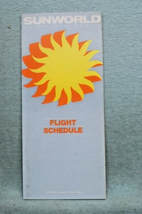 Sunworld International Airways Fahrplan - 29. April 1984 - Bild 1 von 1