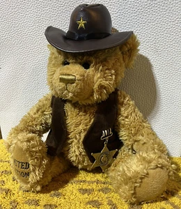 Metro Bear Peluche Edición LTD 10” Oso Sheriffs SUPER RARO CON MEDALLA ESTRELLA 🎖️ - Imagen 1 de 9