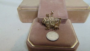PIN BROCHE VINTAGE ARCA DE NOÉ TONO DORADO - Imagen 1 de 3