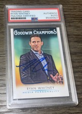Ryan Whitney Autograph Signed 2021 Goodwin Champions Card Upper Deck PSA DNA