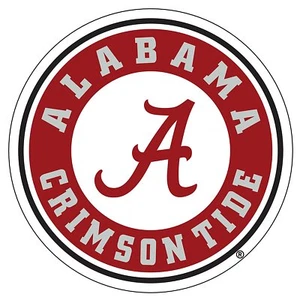 UNIVERSITY OF ALABAMA Crimson Tide X-LARGE Circle Decal - Picture 1 of 1