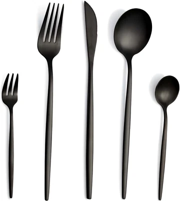 Posate,  set posate 30 pezzi, posate acciaio inox 6 persone, posate moderne, pos - Immagine 1 di 4