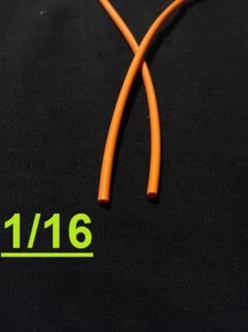 Tubo de poliolefina retráctil térmico 1/16"" pulgada 1,6 mm naranja 2:1" (1 pie) - Imagen 1 de 6