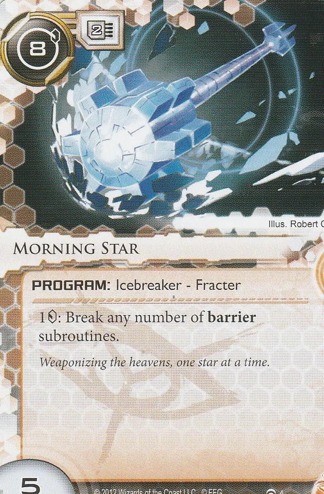 ANDROID NETRUNNER CARD - MORNING STAR - Image 1 of 1