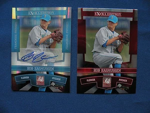 2010 Donruss Elite autograph #599/658 Rob Rasmussen Florida #96 baseball $1 S&H - Picture 1 of 2