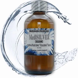 MediSILVER® CLEAR Immunity Booster True Free-Ionic Silver Ag++ Nutrient: 250 mL - Picture 1 of 15