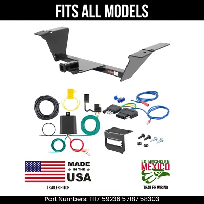 Сцепное устройство для прицепа 82-02 Pontiac Firebird + 5-контактная проводка подходит для всех моделей Curt Tow - Изображение 1 из 4