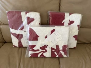 NUEVO Aplique Pottery Barn Clara Patchwork 1 farsa ESTÁNDAR + 2 euros SHAMS - Imagen 1 de 4