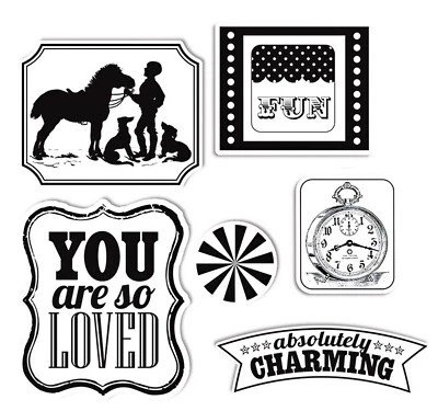 Sizzix Framelits This & That, Charming 6PK w/stamps #659044 Retail $34.99 - Image 1 of 4