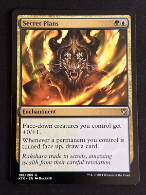 1x Secret Plans (198) Khans of Tarkir LP MTG Magic the Gathering x1 MKE - Image 1 of 2