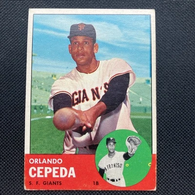 1963 Topps #520 Orlando Cepeda - San Franciso Giants - EX - Image 1 of 4