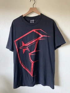 Famous Stars And Straps Shirt Mens Large Black Short Sleeve Logo Y2K - Picture 1 of 5