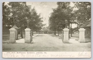 Postal Fort McPherson Entrada Atlanta Georgia GA 1906 - Imagen 1 de 2