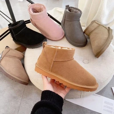 UGG AUSTRALIA Neu Damen Fellfutter Winterschuhe Schneeschuhe UGG Boots Winter Warm Schuhe