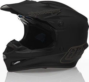 Troy Lee Designs SE4 Polyacrylite Mono Black Helmet size Large - Picture 1 of 9