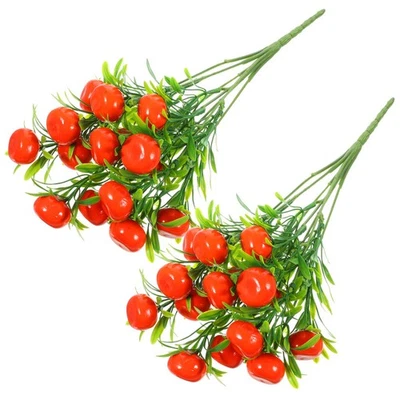  2 Pcs Deko Gefälschte Früchte Obst Künstliche Dekoration Erdbeerdekor - Bild 1 von 4