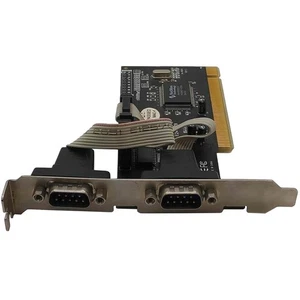 Carte D'Extension Port 2 X Série RS232 COM PCI Pour Imprimantes Netmos Sériales - Photo 1/2