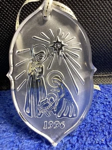 Vintage 1996 Waterford Crystal “Silent Night” Nativity Scene Songs Of Christmas  - Picture 1 of 7