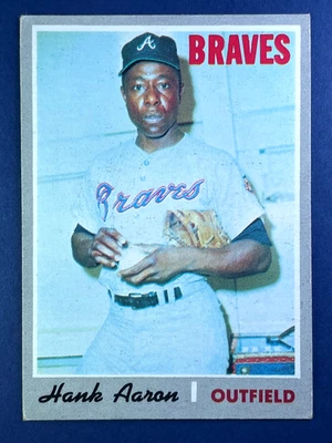 1970 Topps Hank Aaron #500 en muy buen estado - Atlanta Braves Foto 1 de 4
