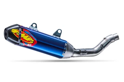 FMF Factory 4.1 Slip-On Exhaust Blue Ti Pipe 09-11 Kawasaki KX450 KX450F 042267 - Image 1 of 2