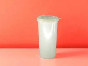 Vintage Tupperware Handolier Sheer Storage Canister #261-10 w/lid 215-54 ~48 Oz - Picture 1 of 6