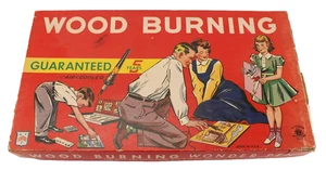 Vintage Woodburning Set Electric Wonder Pen Kit American Toys 1950s Made in USA - Picture 1 of 7