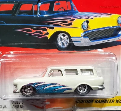 Coche coleccionable Johnny Lightning personalizado Rambler Thunder Wagon clásico detallado Foto 1 de 2