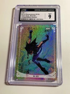 2018 Upper Deck Marvel Masterpieces Holofoil Insert X-23 #2 OF 20 CGC 9 MINT - Picture 1 of 4