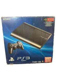 Sony PlayStation 3 Super Slim 250GB CECH-4001B w/ Box & Cords - No Controller - Picture 1 of 8