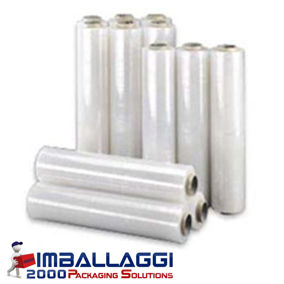 FILM ESTENSIBILE MANUALE TRASPARENTE PELLICOLA DOMOPACK 1 ROTOLI