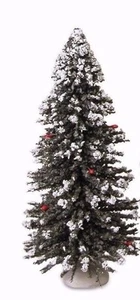 Byers Choice Nuovo Accessorio Albero di Natale innevato 9" con Cilindro Portaoggetti in Plastica - Foto 1 di 3