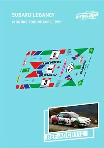 CALCAS SUBARU LEGANCY CHATRIOT TOURDE CORSE 1991 - Imagen 1 de 1