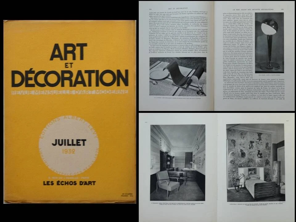 ART ET DECORATION JUILLET 1932 DJO BOURGEOIS, RUHLMANN, LENOBLE, BONET, MARTEL - Photo 1/1
