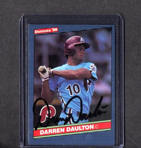 1986 DONRUSS VINTAGE CARD SIGNED IP AUTO DARREN DAULTON PHILADELPHIA PHILLIES