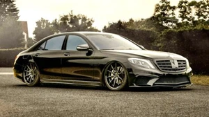 22" FERRADA FR4 MATTE BLACK CONCAVE WHEELS FOR MERCEDES W222 S450 S550 S560 S63 - Picture 1 of 11