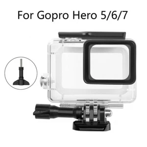 Étui de protection noir pour GoPro Hero 7 6 5 coque étanche avec support - Photo 1 sur 3