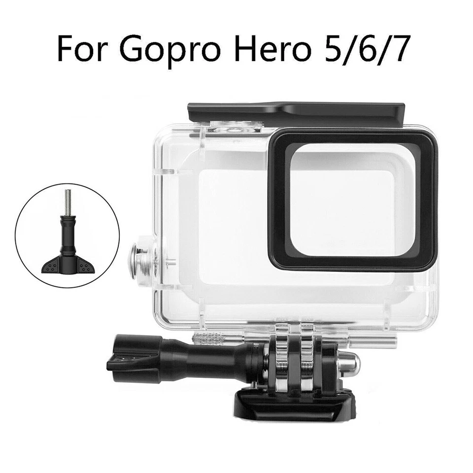 For GoPro Hero 7 6 5 Black Protective Housing Case Waterproof Shell With Bracket - Image 1 of 3