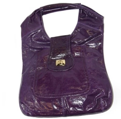 Bulga 5159 Besame Patent Pigskin Leather Tote Bag - Image 1 of 4