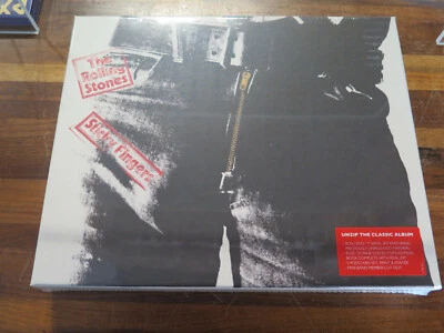 Rolling Stones-Sticky Fingers Super Deluxe 3CD DVD 7" 120 page Book Sealed/New Foto 1 de 4
