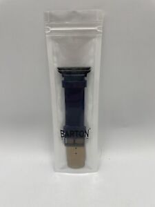 BARTON Quick Release Soft Silicone Rubber Watch Band, Width 20 mm, Navy