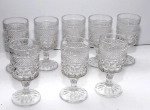Vintage Anchor Hocking Wexford Stiel Cordial Gläser 8er Set 1960er schön 3 Unzen - Bild 1 von 4