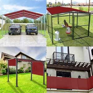 4' FT Waterproof Straight Side Hemmed Sun Shade Sail Canopy Awning Patio Cover - Picture 1 of 30