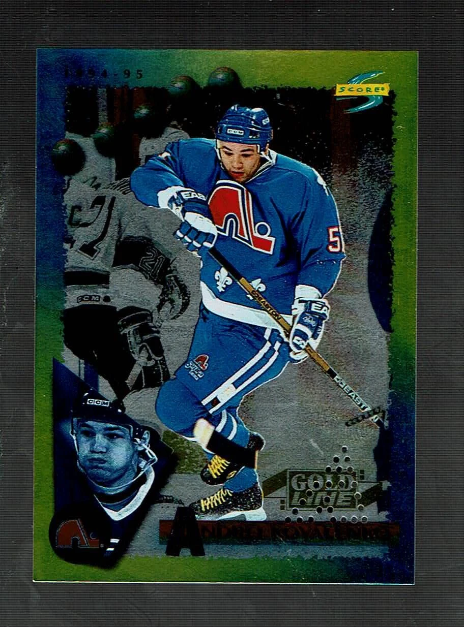 1994-95. Score. Gold Line. Punched.    Andrei Kovalenko      #39