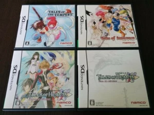 Lot of 4 Nintendo DS Tales of Innocence Tempest Hearts Anime CG Japan Import - Picture 1 of 2