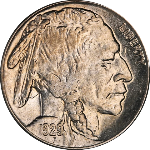 1929-S Buffalo Nickel Choice BU Great Eye Appeal Nice Luster Nice Strike Cover